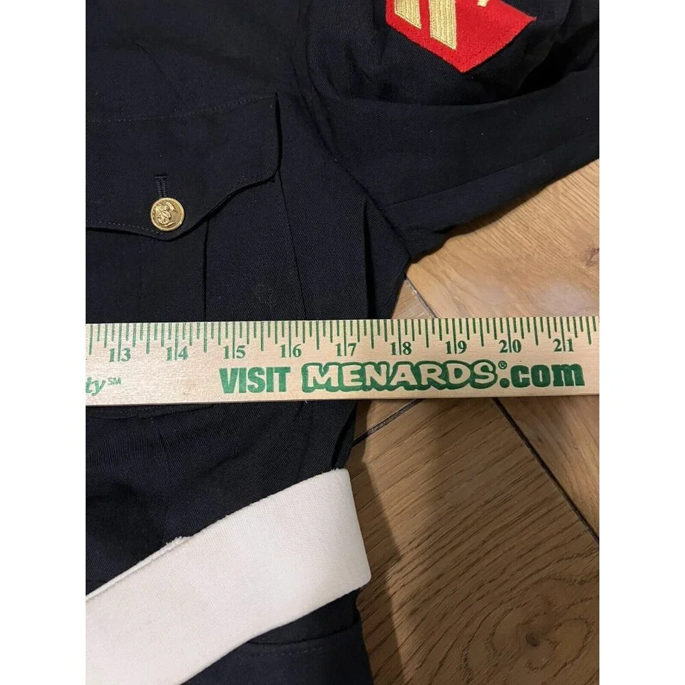 USMC‎ US MARINE CORPS DRESS BLUES JACKET 18” CHEST 1976 Military USA VTG